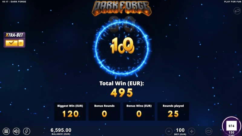 Dark Forge – bonusový režim Super Free Spins s tmavou paletou