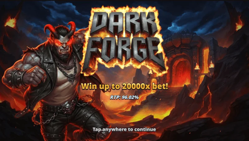 Dark Forge – úvodné menu s témou pekelnej kováčne